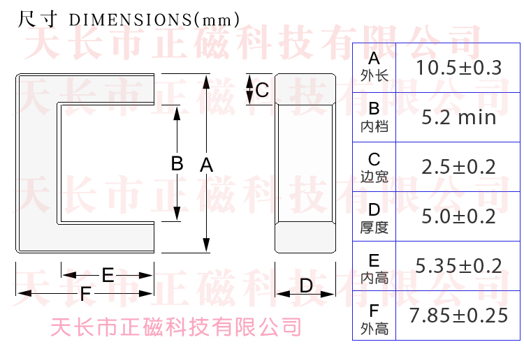 UF10.5��UU10.5�ߴ�D